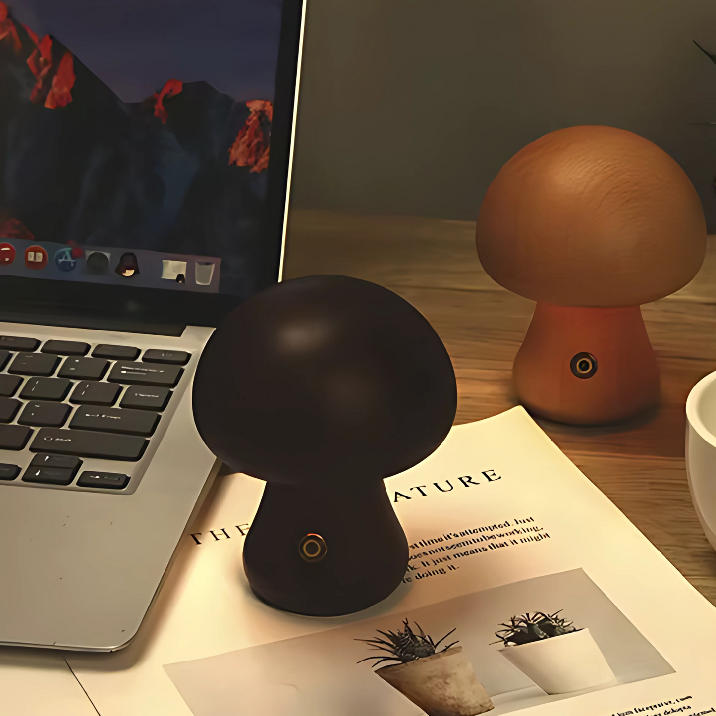 Lampe De Chevet Sans Fil - Champignon