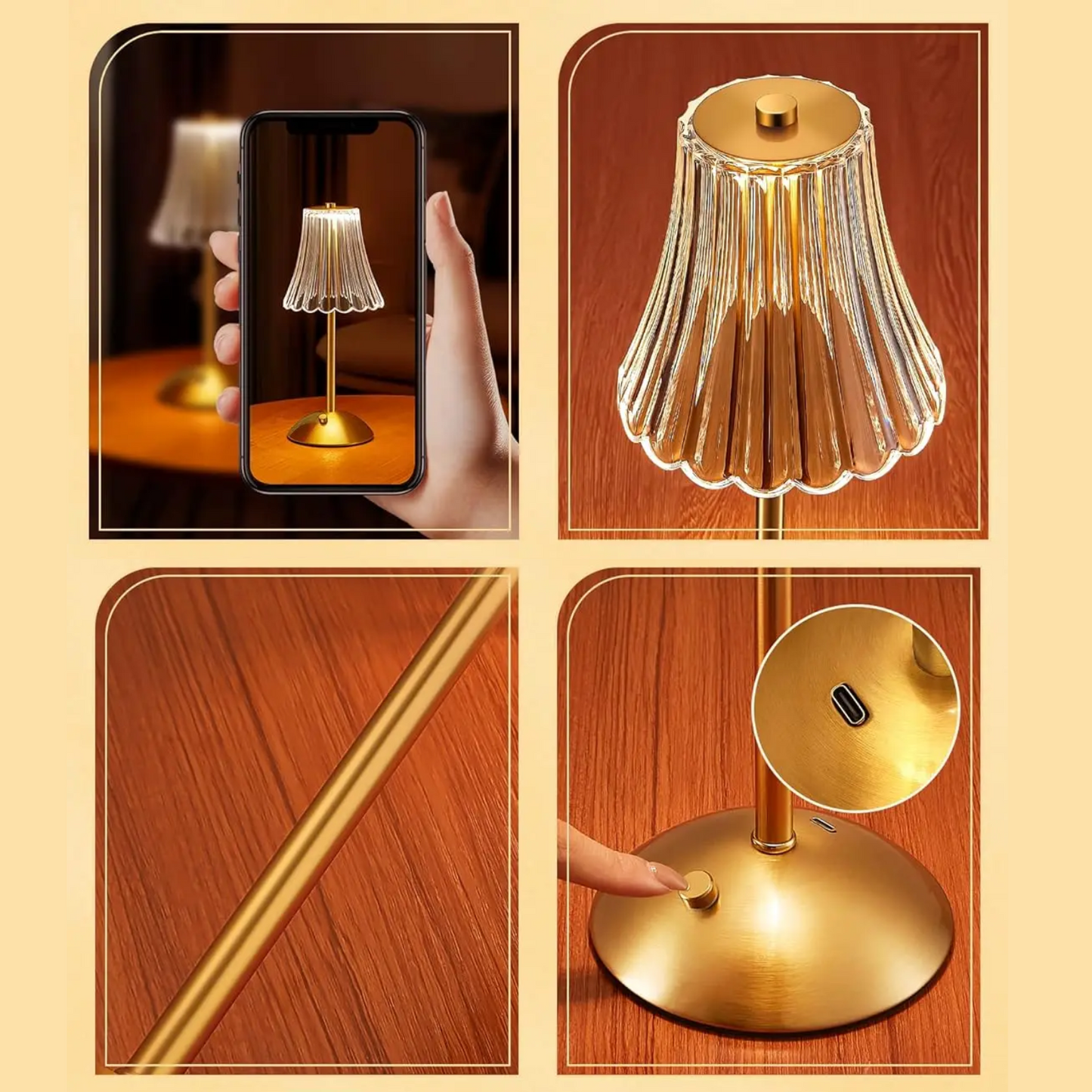 Lampe de Chevet Tactile - Retro