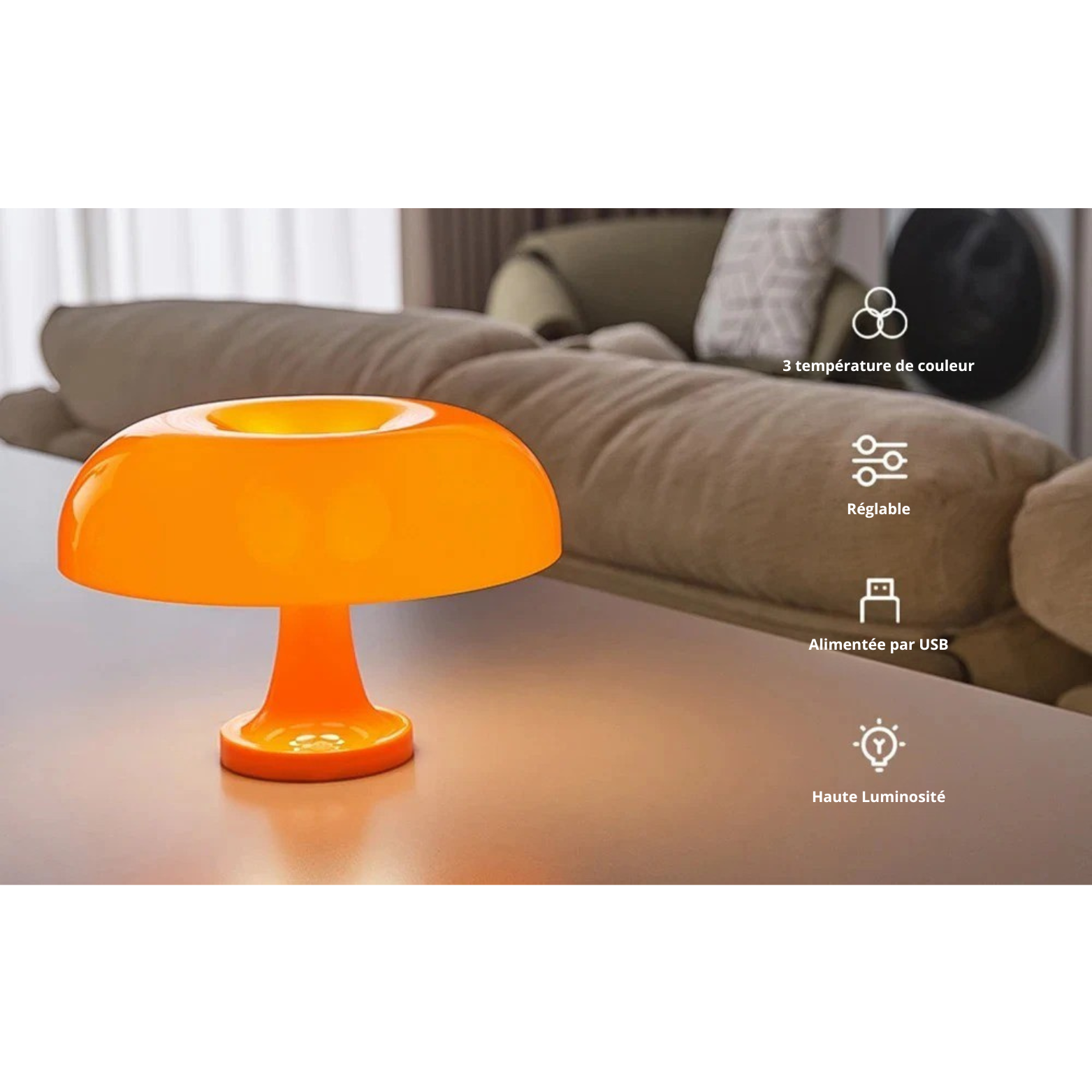 Lampe De Chevet Design - Champignon Bauhaus