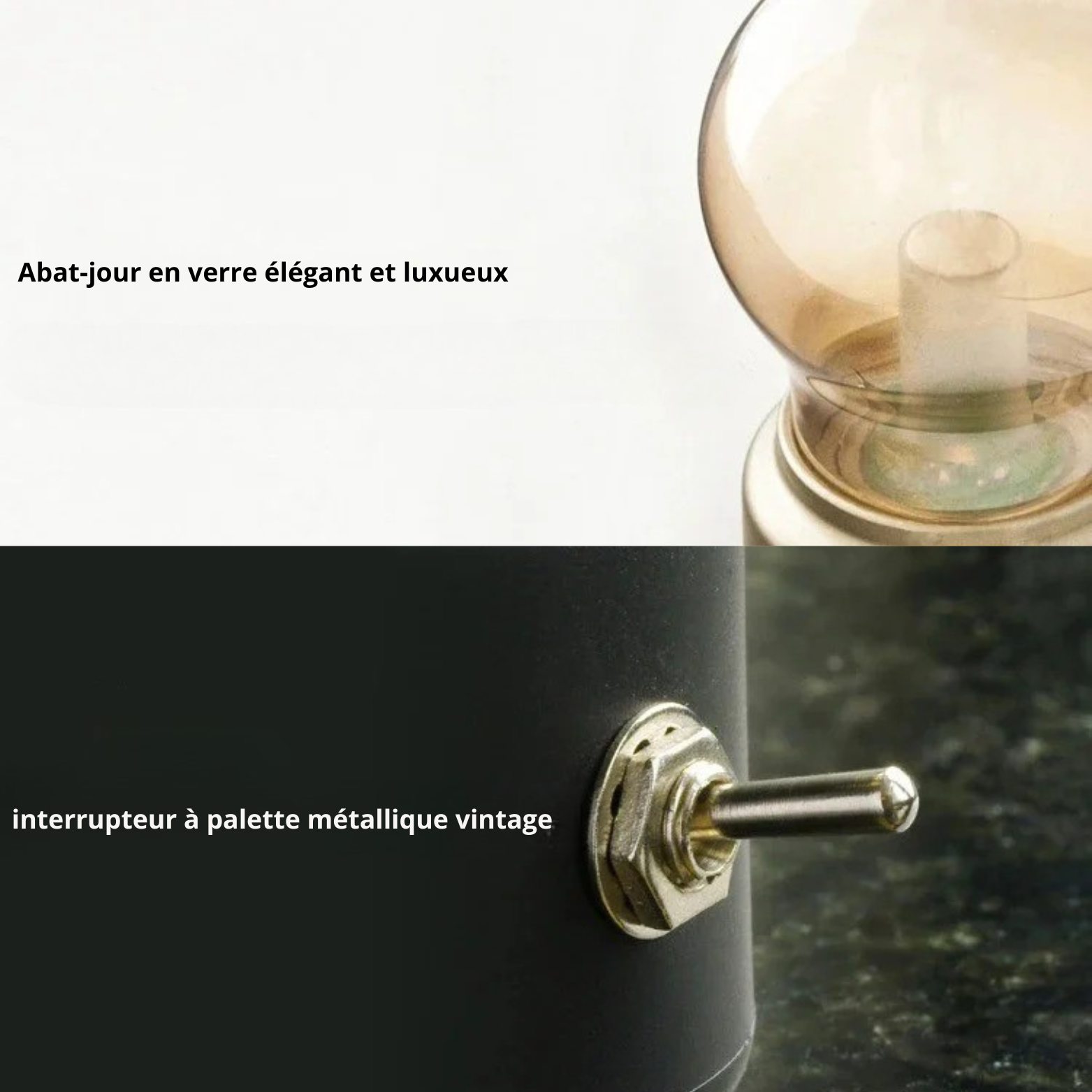 Lampe de Chevet Sans Fil - Ampoule Vintage