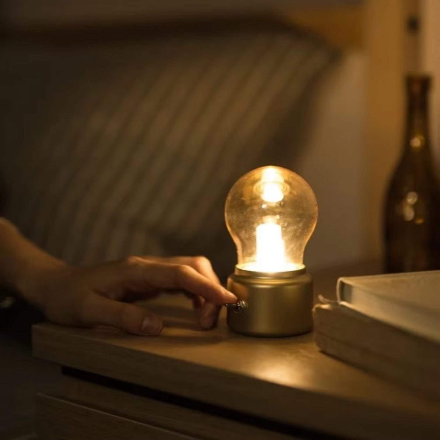 Lampe de Chevet Sans Fil - Ampoule Vintage