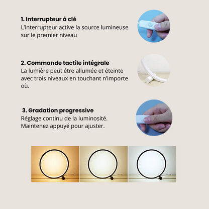 Lampe De Chevet Tactile - Ring