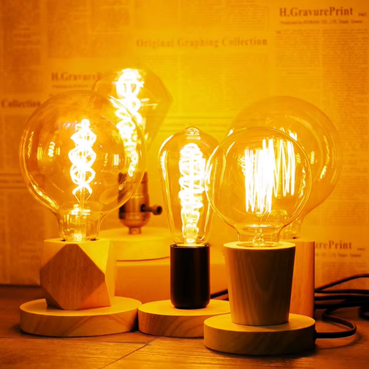 Lampe de Chevet Vintage - Bois